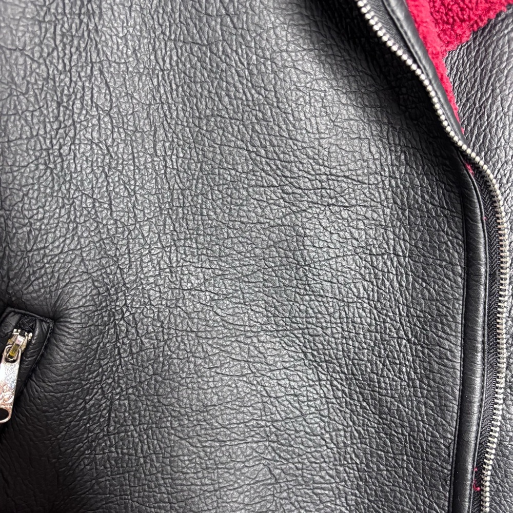 Sam Edelman Faux Leather Sherpa Moto Jacket - Picture 10 of 10
